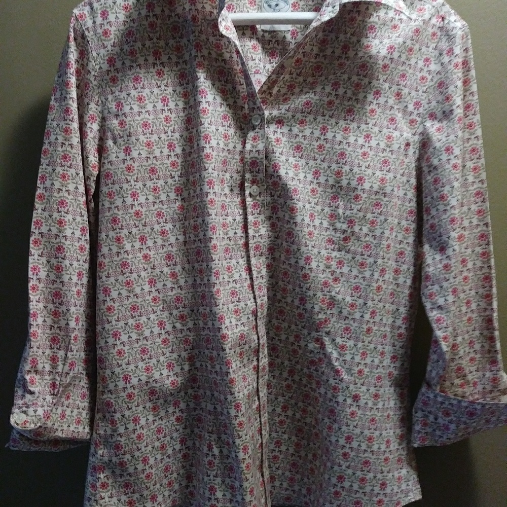 Brooks Brothers 346 womens floral shirt
